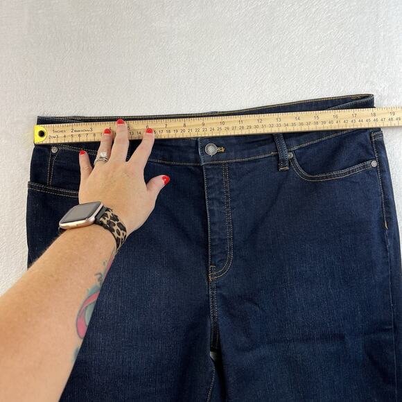 Talbots Size 14 Jeans Flawless Slim Ankle High Rise Stretch Women’s Flattering - Picture 11 of 15